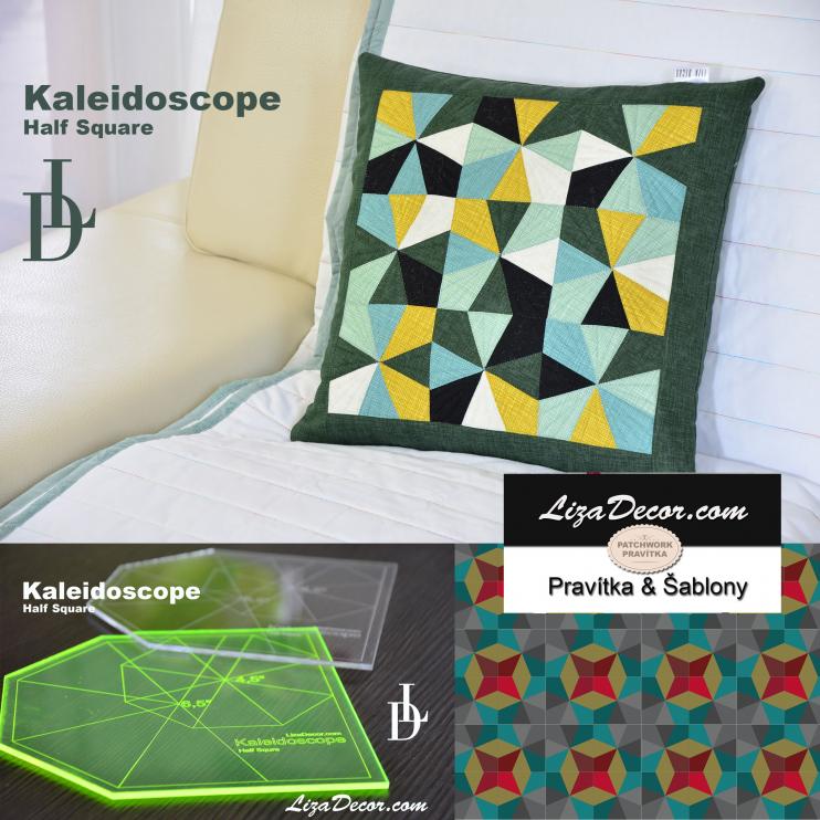 Kaleidoscope Half Square NEON - Kaleidoskop z půlených čtverců.